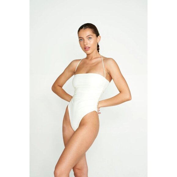 NWT Nyud Swim Palma One Piece Swimsuit in Avorio - Picture 2 of 5